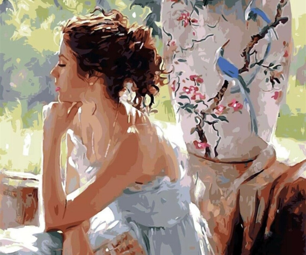 Susimąsčiusi moteris